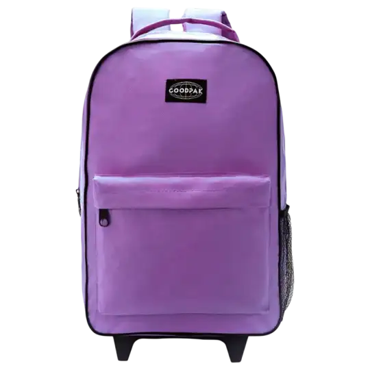 MOCHILA CARRO GOODPAK LILA 17 PULG."