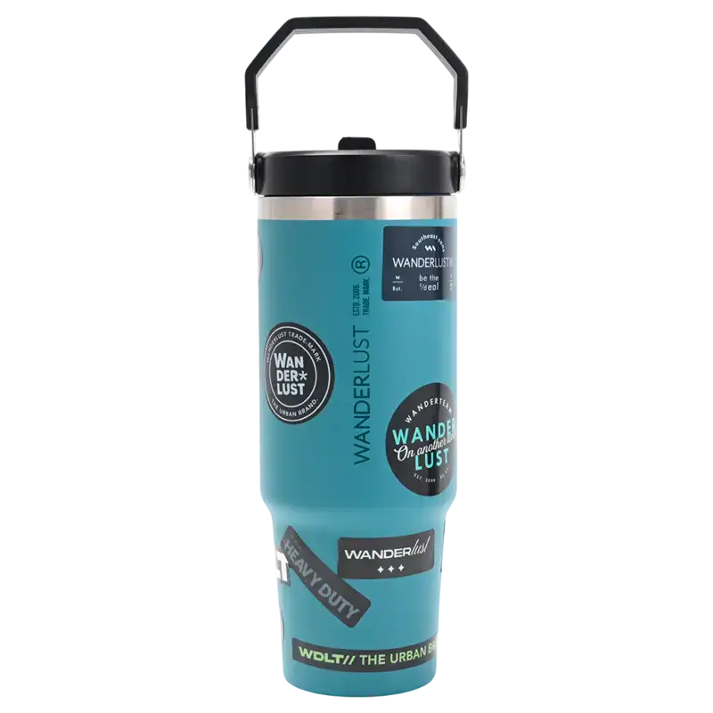 VASO TERMICO WANDERLUST C/PICO 900 ML SURTIDO VER