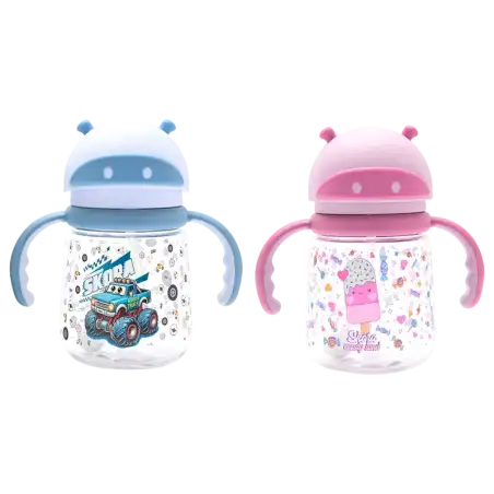VASO INFANTIL C/SORBETE Y AGARRE SURTIDO