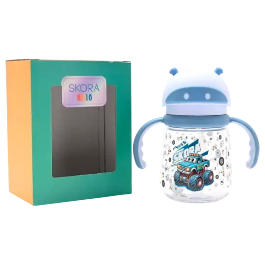 VASO INFANTIL C/SORBETE Y AGARRE SURTIDO