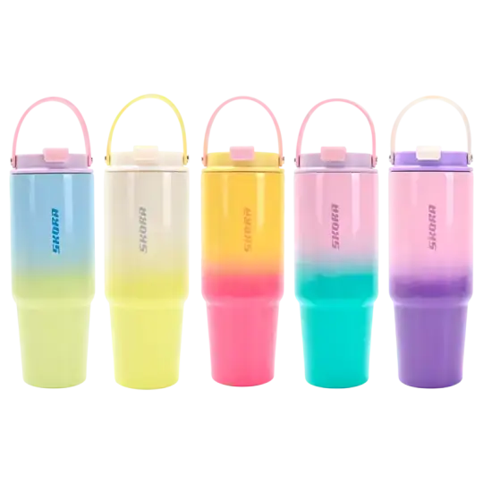 VASO TERMICO CON BOMBILLA 1182 ML SURTIDO