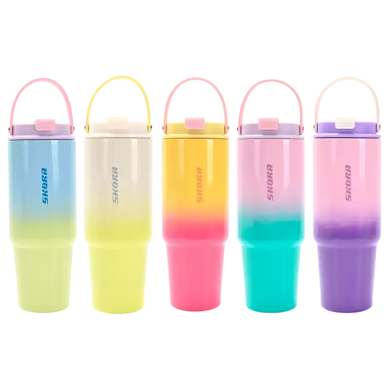 VASO TERMICO CON BOMBILLA 1182 ML SURTIDO