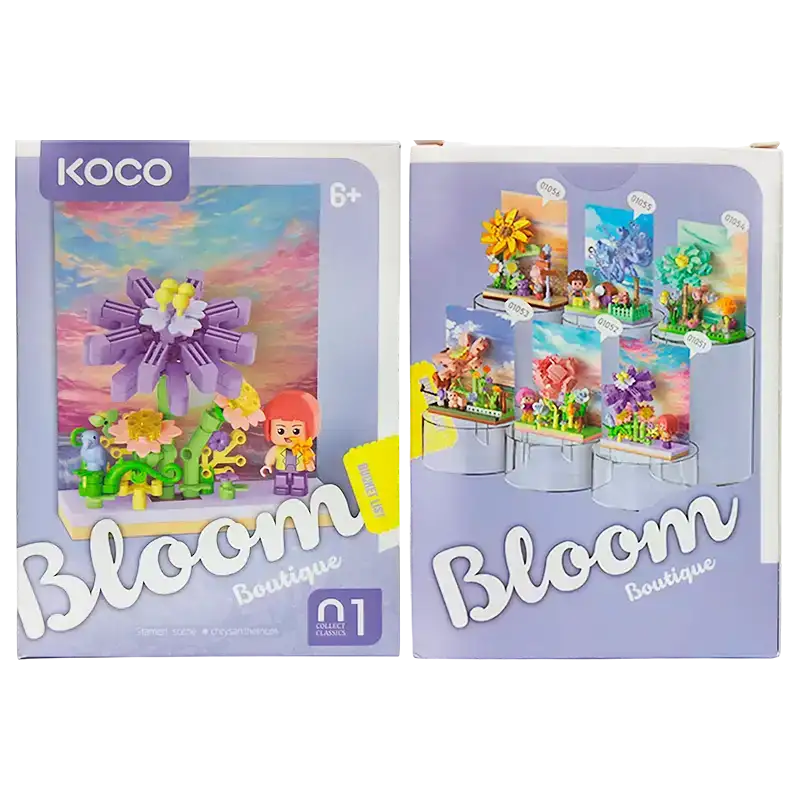 KOCO FLOWER ECENARIOS EN CAJA EXHBIDORA