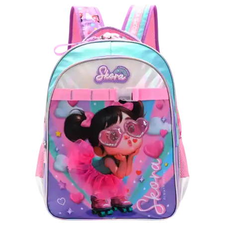 MOCHILA NENAS COOL ROSA C/LLAVERO