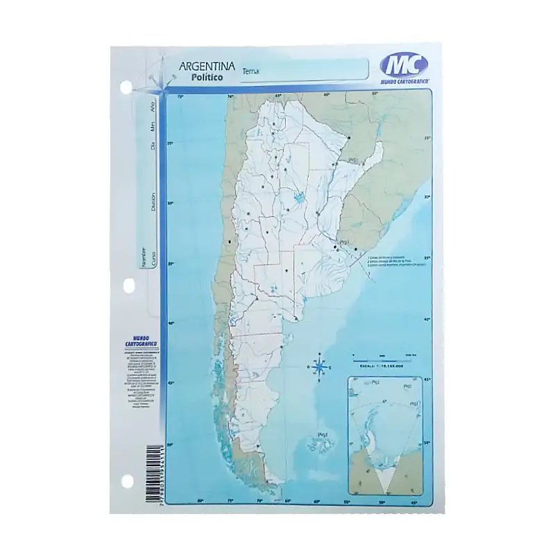 MAPA N5 FIS/POL AMERICA DEL SUR