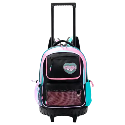 MOCHILA CARRO HAPPY LETTERING 18PULG