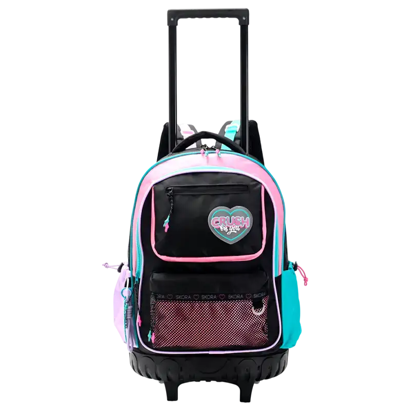 MOCHILA CARRO HAPPY LETTERING 18PULG