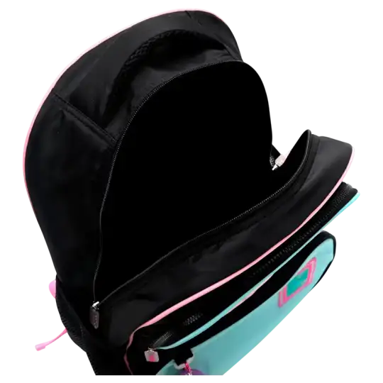 MOCHILA HAPPY CROMATICO NEG CEL 18PULG