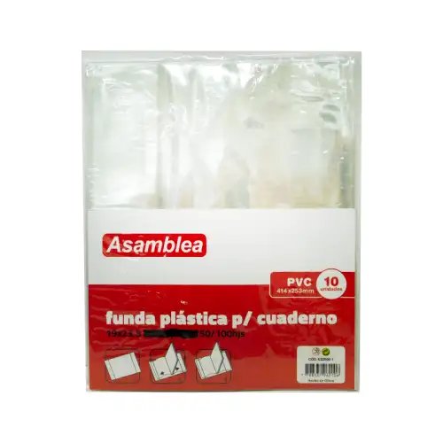 FUNDA P/ CUADERNO 19X23 X10U ASAMBLEA