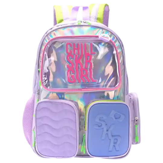 MOCHILA THINK LETTERING DERRETIDO CON LLAVERO 18