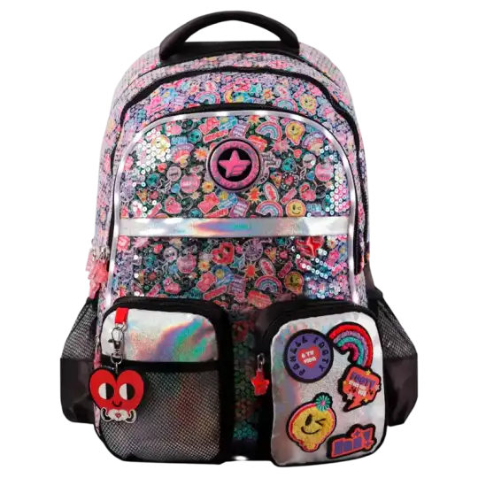 MOCHILA ESPALDA 18 CON LUZ MAGIC PATCH