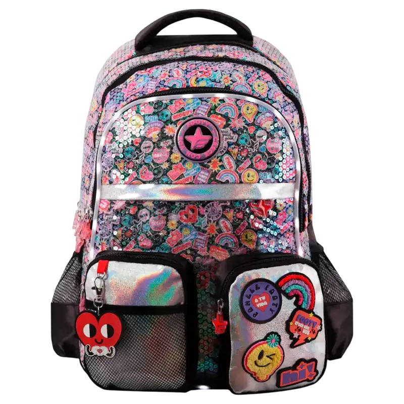 MOCHILA ESPALDA 18 CON LUZ MAGIC PATCH