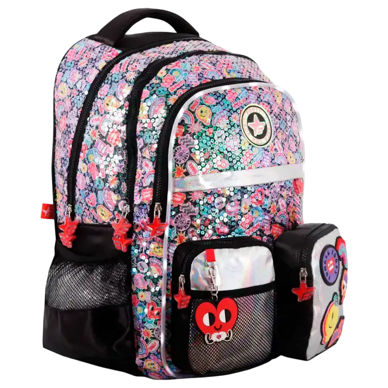 MOCHILA ESPALDA 18 CON LUZ MAGIC PATCH