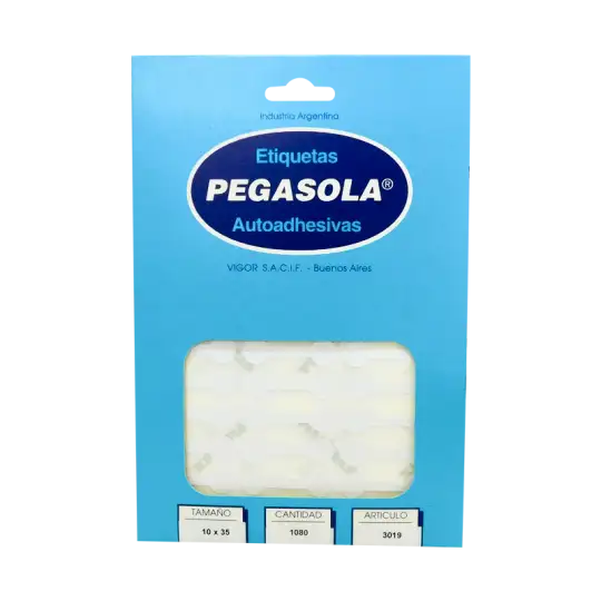 ETIQUETA 10X35MM PRECINTO JOYERO 3019 PEGASOLA