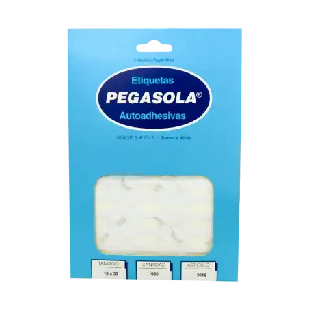 ETIQUETA 10X35MM PRECINTO JOYERO 3019 PEGASOLA