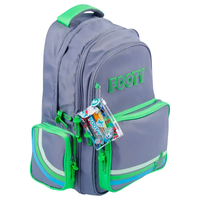 MOCHILA ESPALDA 18 COLOR LINE GRIS