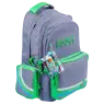 MOCHILA ESPALDA 18 COLOR LINE GRIS
