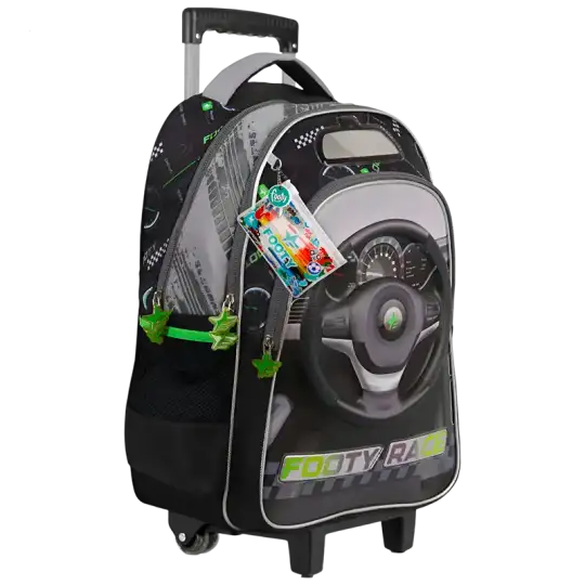 MOCHILA CON CARRO 18 F1 RACE NEGRO