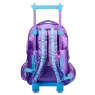 MOCHILA CON CARRO 18 C/LUZ MUSIC LIFE CELESTE