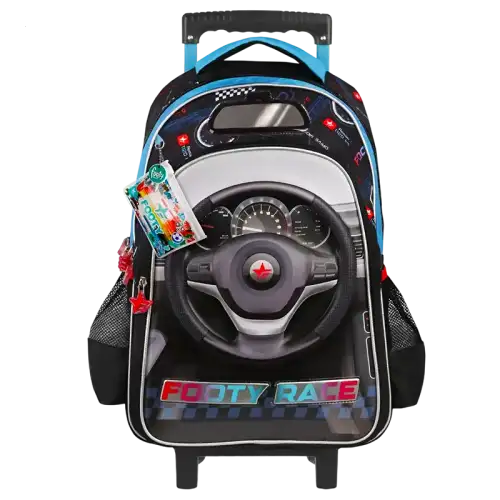 MOCHILA CON CARRO 18 F1 RACE AZUL