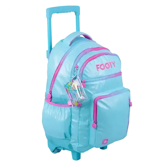MOCHILA CON CARRO 18 COLORLAND AQUA