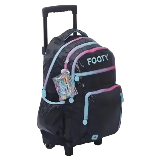 MOCHILA CON CARRO 18 COLORLAND NEGRO