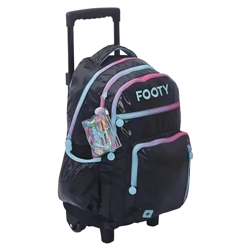 MOCHILA CON CARRO 18 COLORLAND NEGRO