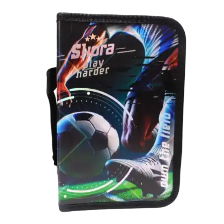 CARTUCHERA CANOPLA DESPL. LET S PLAY FUTBOL PIERNA