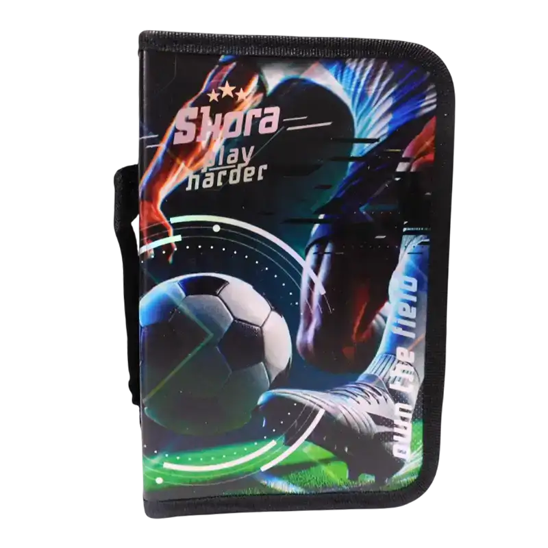 CARTUCHERA CANOPLA DESPL. LET S PLAY FUTBOL PIERNA