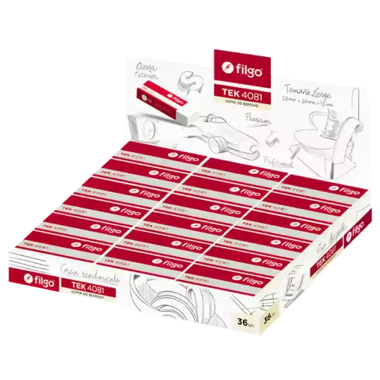 GOMA DE BORRAR TEK 4081 X24U FILGO