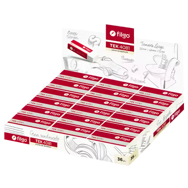 GOMA DE BORRAR TEK 4081 X24U FILGO