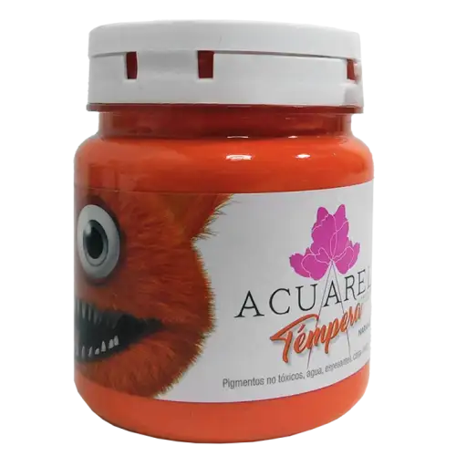 TEMPERA ACUAREL POTE NARANJA  250GR