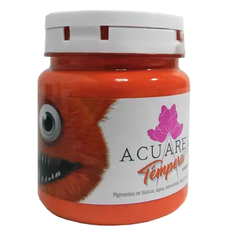 TEMPERA ACUAREL POTE NARANJA  250GR
