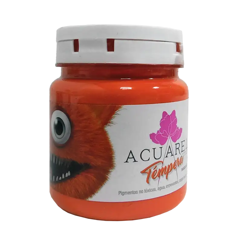 TEMPERA ACUAREL POTE NARANJA  250GR