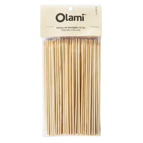 PALITO BROCHETTE 15CM X50 OLAMI