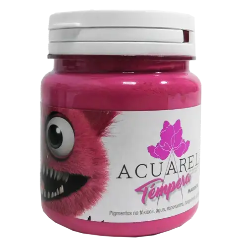 TEMPERA ACUAREL POTE MAGENTA 250GR
