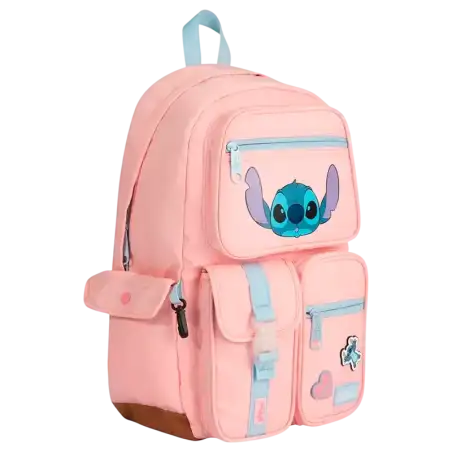 MOCHILA STITCH PINK MOOVING