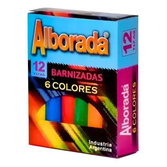 TIZA ALBORADA 6 COLORES X12U