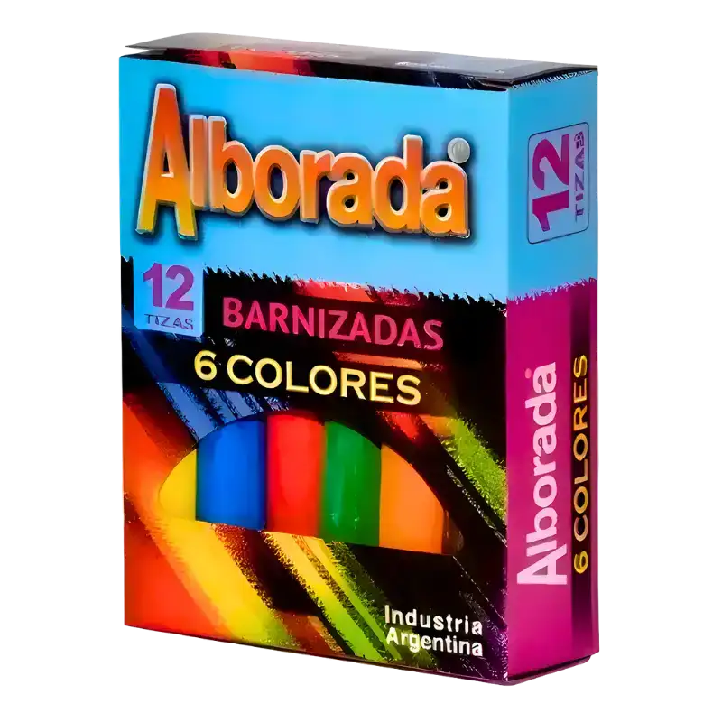 TIZA ALBORADA 6 COLORES X12U