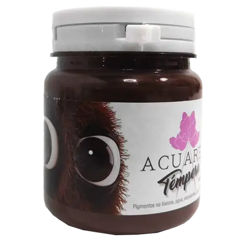 TEMPERA ACUAREL POTE MARRON 250GR