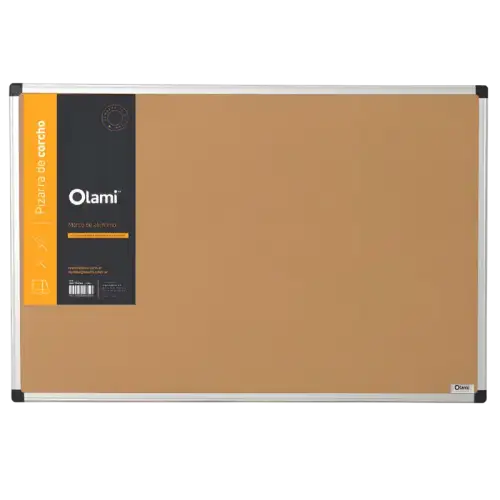 PIZARRA DE CORCHO ALUM 60X90CM OLAMI