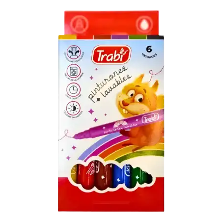 PINTURONES LAVABLE X 6 U TRABI