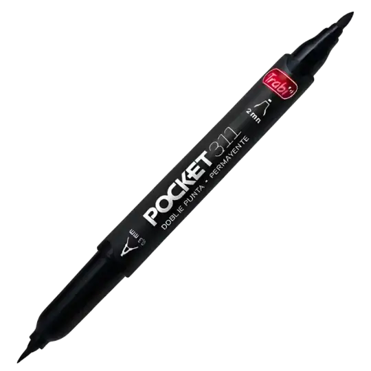 MARCADOR PERMANENTE 311 DUPLO POCKET TRABI