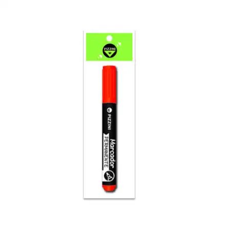 MARCADOR 2x1 PIZZINI PERMANENTE 1160 P.REDONDA ROJ