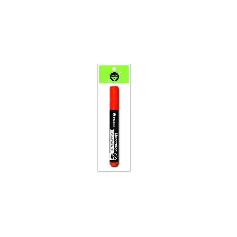 MARCADOR 2x1 PIZZINI PERMANENTE 1160 P.REDONDA ROJ