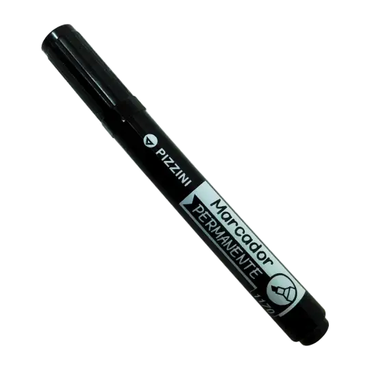 MARCADOR PIZZINI PERMANENTE 1170 P.BISEL NEGRO
