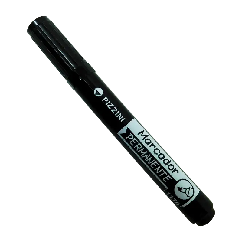 MARCADOR PIZZINI PERMANENTE 1170 P.BISEL NEGRO
