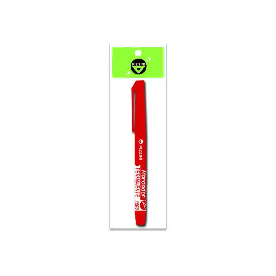 MARCADOR PIZZINI PERMANENTE 1MM ROJO