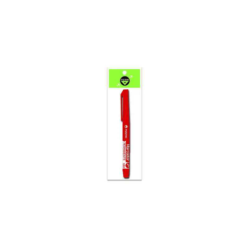 MARCADOR PIZZINI PERMANENTE 1MM ROJO