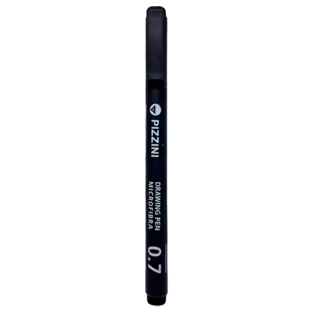 MICROFIBRA DE DIBUJO PIZZINI   0.7MM T.NEGRO